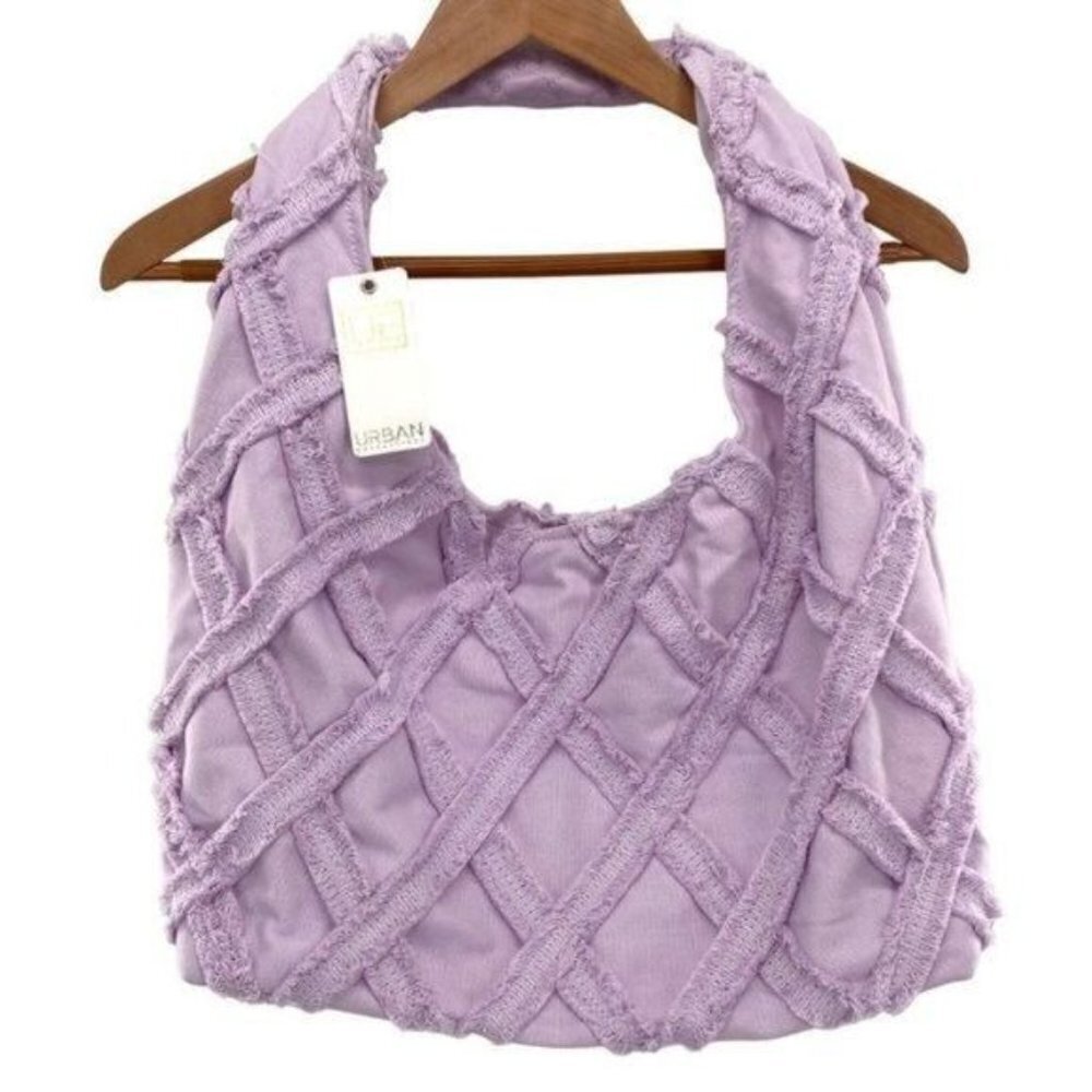 Urban Expressions Barbuda Hobo Bag in Lavender New - Picture 9 of 16